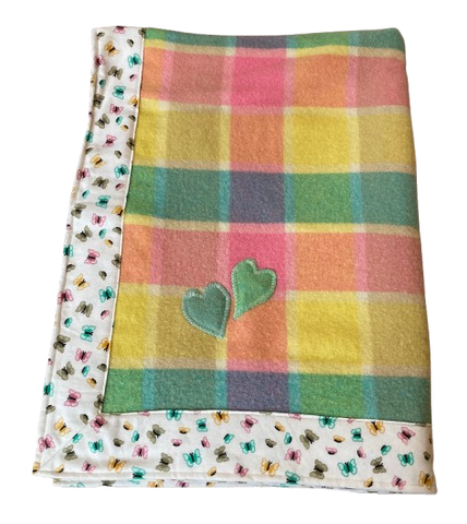 Vintage Wool Blanket - Baby Butterfly