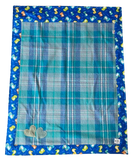 Vintage Wool Blanket - Blue Dino