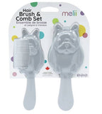 Melii Brush & Comb Set - Bulldog