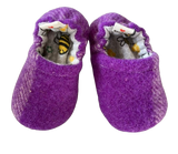 Vintage Wool Booties - Electric Violet
