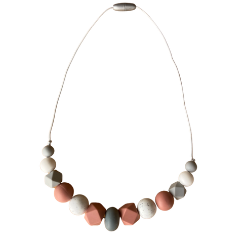 Silicone Teething Necklace - Blush