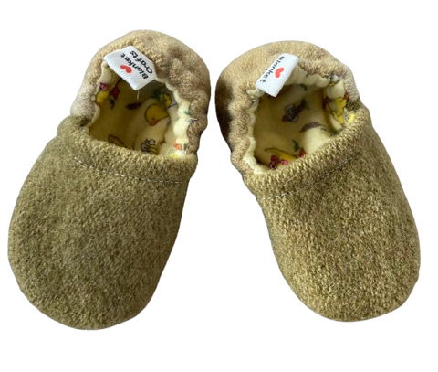 Vintage Wool Booties - Simply Olive