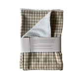 Mama + Me - Burp Cloth - Taupe Gingham