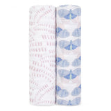 A set of two 100% natural cotton aden + anais wraps. Choose your designs.