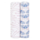 A set of two 100% natural cotton aden + anais wraps. Choose your designs.