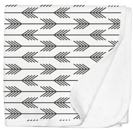 Jersey Cotton Stroller blanket - Arrows
