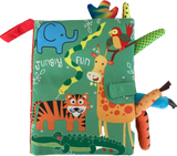 Sensory baby book about jungle animals