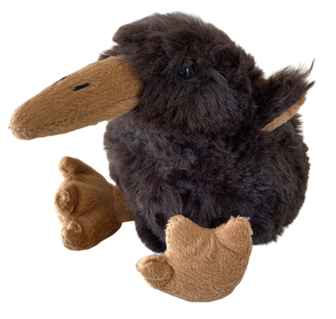 Cuddly soft toy brown kiwi chick