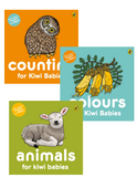 Colours, Animals and Counting for Kiwi Babies - Three Board Books
