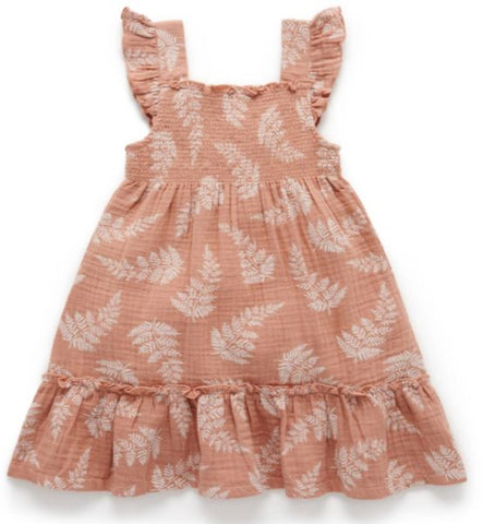 Purebaby Summer Dress - Summer Leaves