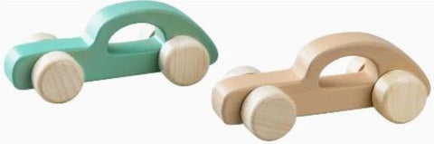 Wooden push-pull car