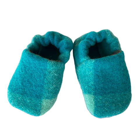 Vintage Wool Booties - Sea Green