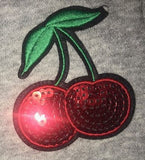 Milky Sparkly Cherry Long Sleeved Tunic