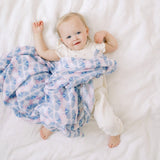 aden + anais super soft musliln wrap in a butterfly design
