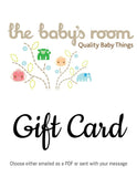 Gift voucher, gift card, gift certificate, baby gift