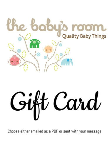 Gift voucher, gift card, gift certificate, baby gift