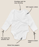 Organic cotton baby bodysuit