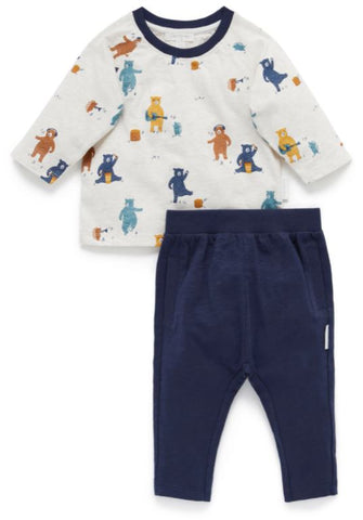 Purebaby - Dancing bear gift set in 6-12 months