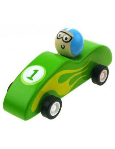 Wooden Pull Back Racing car