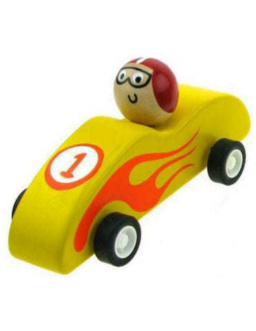 Wooden Pull Back Racing car