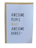 New Baby Card - Awesome Parents