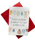 New Baby Card - Cute Laundry