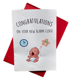 New Baby Card - Alarm Clock