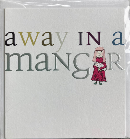 Away in Manger - greeting card