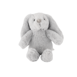 plush cuddly grey bunny toy
