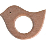 Natural Wooden Teething Birdy