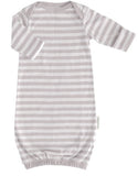 Woolbabe Sleeping Gown - Merino and Cotton mix - Pebble Stripe