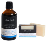 Blue Earth - Baby's Calming Massage Oil and Baby's Gentle Babble Boom Soap