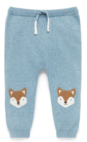 Purebaby Fox Knit leggings