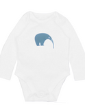 Sustainably sourced cotton bodysuit with kiwi print on the front