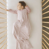 Merino Sleeping Bag - Dusky Pink Stripe