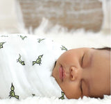 100% natural cotton muslin aden + anais wrap, perfect for swaddling baby