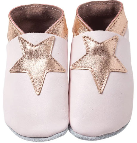 New Zealand made leather shoes - gold stars
