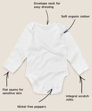Organic Cotton Bodysuits (THREE PACK) - in a Gift Box